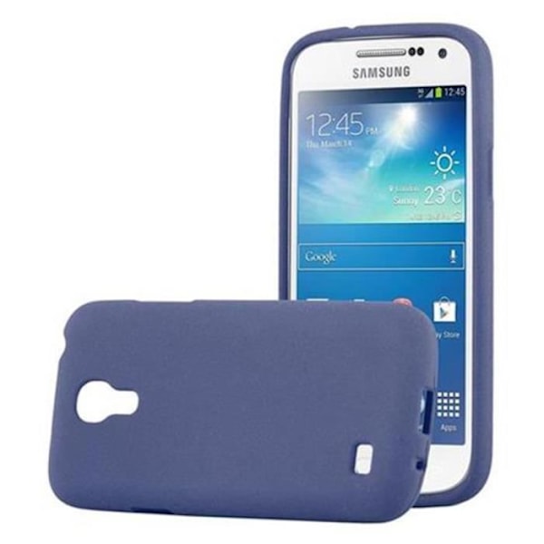 Coque - CADORABO - Samsung Galaxy S4 MINI - Silikon TPU - Stötskydd - Matt Design Frost Blå Mörk