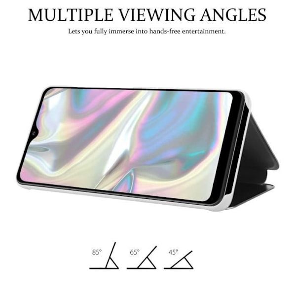 Coque - CADORABO - Samsung Galaxy A70e - 360 graders skydd - Design Clear View - Silver Pengar
