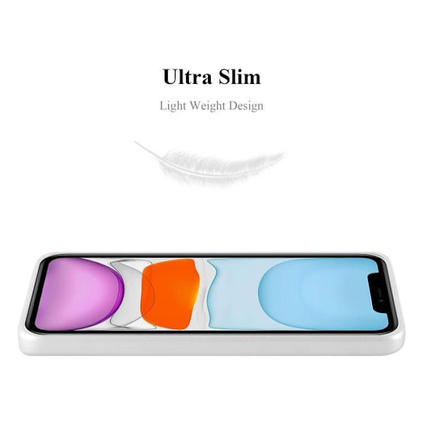 Fodral - CADORABO - iPhone 11 - Metallic Silver - Silikon TPU - Stötskydd Pengar