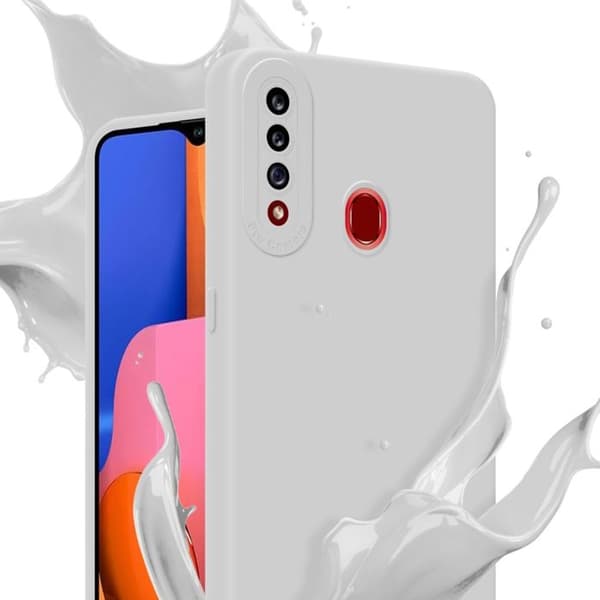 Skyddsfodral för Samsung Galaxy A20s i FLUID VIT Stötsäker Vit