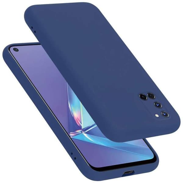 Skyddande stötsäker skal för Oppo A52 i LIQUID BLUE Blå