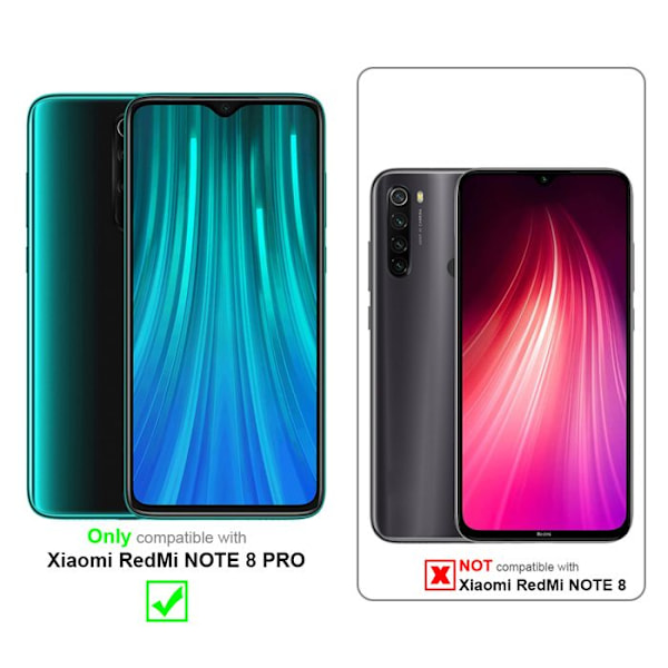 Fodral till Xiaomi RedMi NOTE 8 PRO i FLUID DARK LILA Fodral i flexibelt TPU silikonskydd Lila