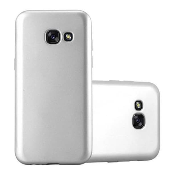 Skyddsfodral för Samsung Galaxy A3 2017 Skyddsfodral i MATTSILVER Metallic Design Grå