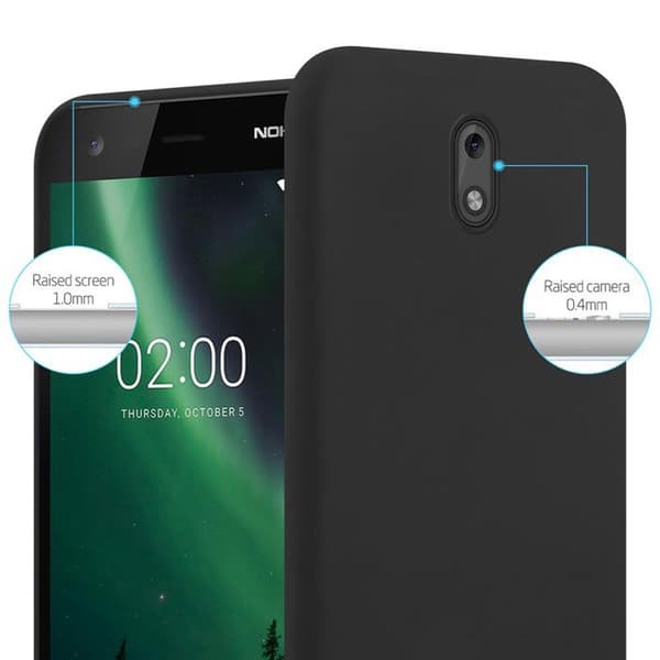 Skyddsfodral för Nokia 2 2017 CANDY SVART Stötsäker Silikon Svart