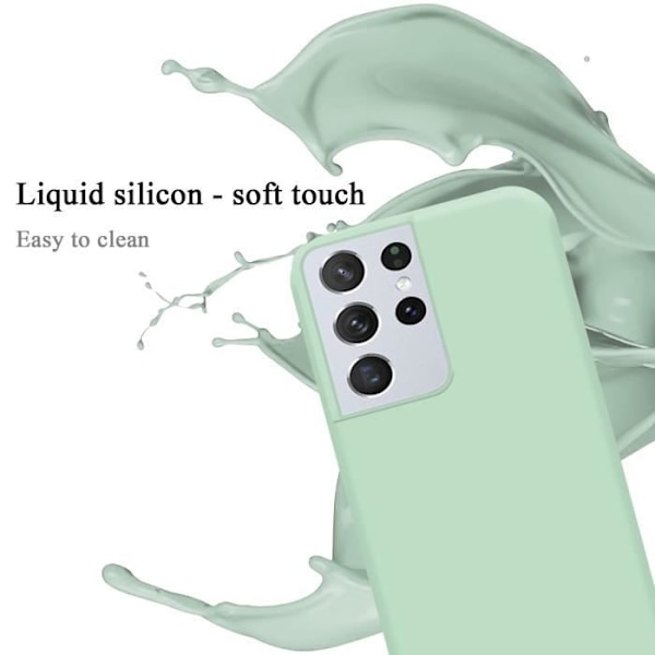 Coque - CADORABO - Samsung Galaxy S22 ULTRA - LIQUID LIGHT GREEN - Skyddssilikon TPU - Tunn och Lätt design VÄTSKA LJUSGRÖN