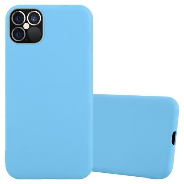 Skyddsfodral för iPhone 12 / 12 PRO CANDY BLÅ Stötabsorberande Silikon Blå