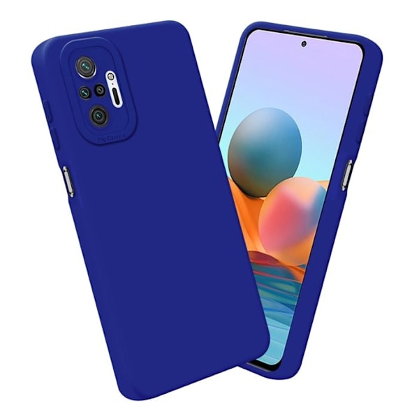 Skyddsfodral för Xiaomi RedMi NOTE 10 PRO i FLUID BLÅ Silikon TPU flexibelt skyddsfodral. Blå
