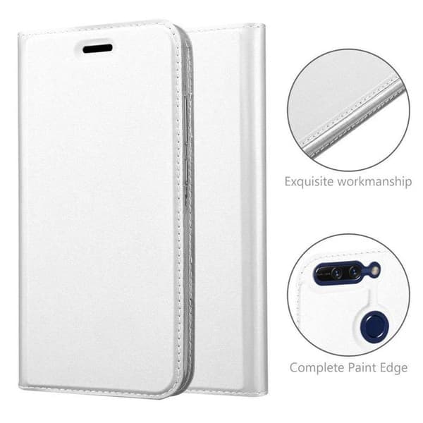 Flip-fodral för Honor 8 PRO Etui i KLASSISK SILVER Plånbok Stötsäker Grå