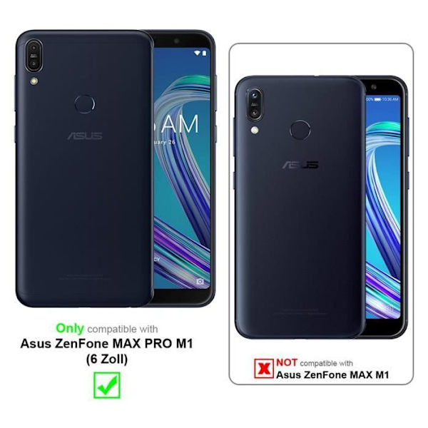 Cadorabo skyddsglas för Asus ZenFone Max PRO M1 (6" Zoll) in - Härdat skärmskydd (härdat) Transparent