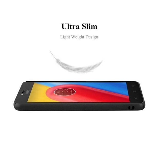Coque - CADORABO - MOTO C PLUS - Hårt skydd - Matt design - Färg svart Svart