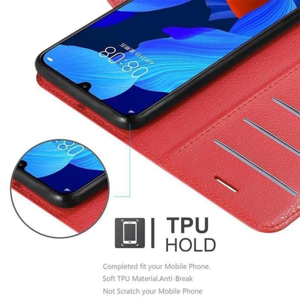 Etui för Huawei NOVA 5 / 5 PRO i KIRSCHRÖD Röd