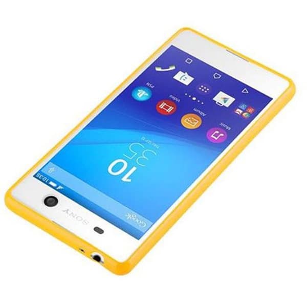 Skal för Sony Xperia M5 JELLY GUL Gul