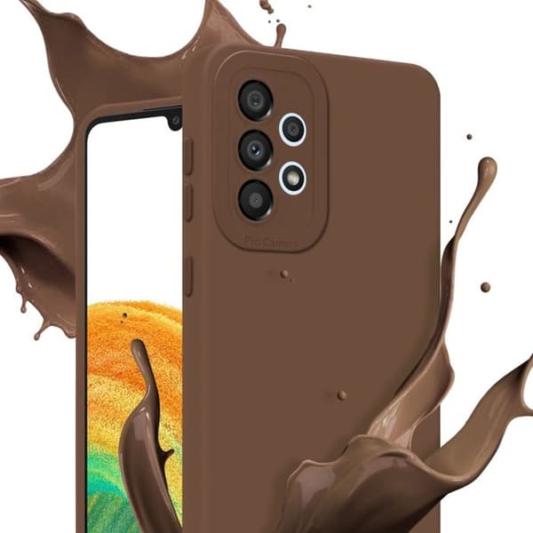 Skyddsfodral för Samsung Galaxy A33 5G i FLUID BRUN Stötsäker brun