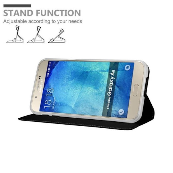 Cadorabo Fodral till Samsung Galaxy A8 2015 i KLASSIG SVART