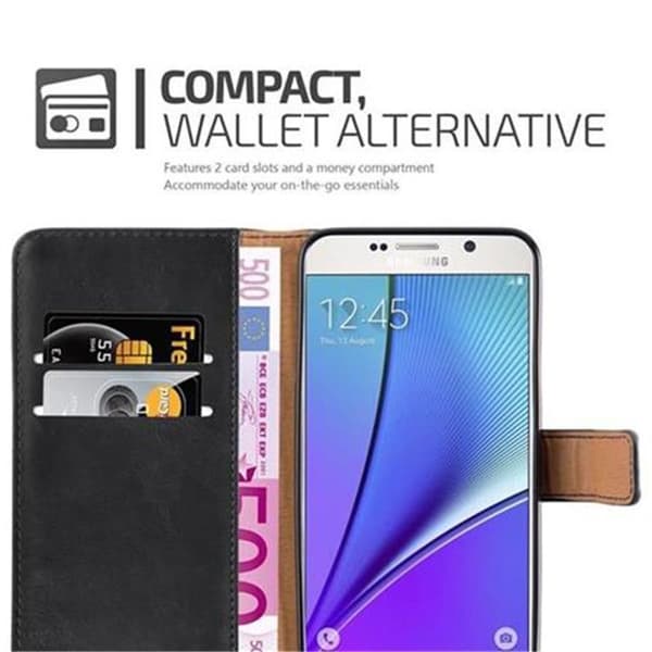 Skyddsfodral för Samsung Galaxy NOTE 5 i JET BLACK Svart