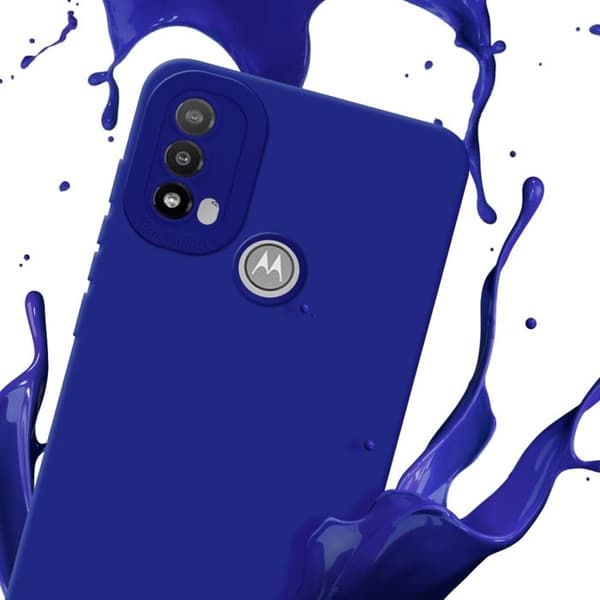 Skyddsfodral för Motorola MOTO E20 i FLUID BLÅ Stötsäker Blå