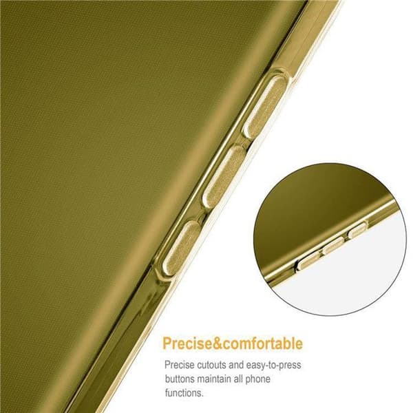 Transparent stötsäker silikonfodral för Samsung Galaxy S8 Gul