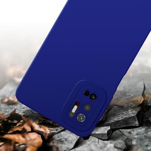 Skyddsfodral för Xiaomi RedMi NOTE 10 5G / POCO M3 PRO 5G i FLUID BLÅ Stötsäker Skyddsfodral Blå