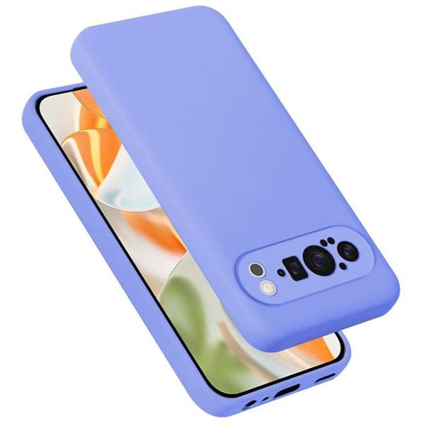 Skal för Google Pixel 9 PRO Stötabsorberande i LIQUID LIGHT PURPLE Violett