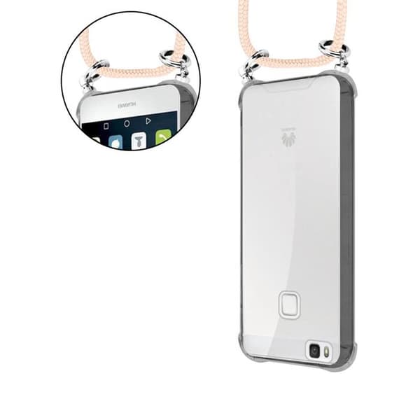 Fodral för Huawei P9 LITE 2016 / G9 LITE i roséguld pärlemor med justerbar rem Ros