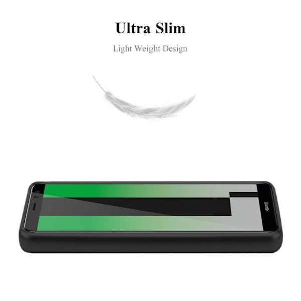 Coque för Huawei MATE 10 LITE Housse i METALLIC SVART Etui Case Cover Skydd Silikon TPU Cover matt Svart
