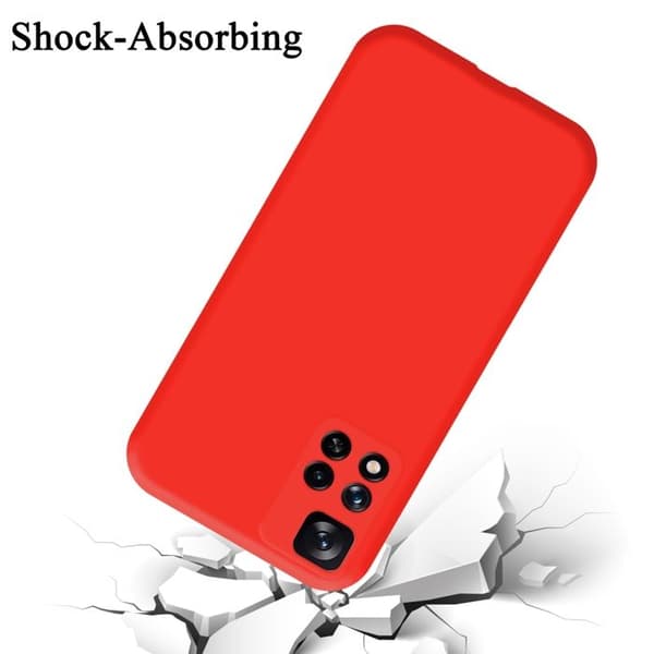 Skyddsskal för Xiaomi RedMi NOTE 11 PRO+ Stötskydd i LIQUID RED Röd