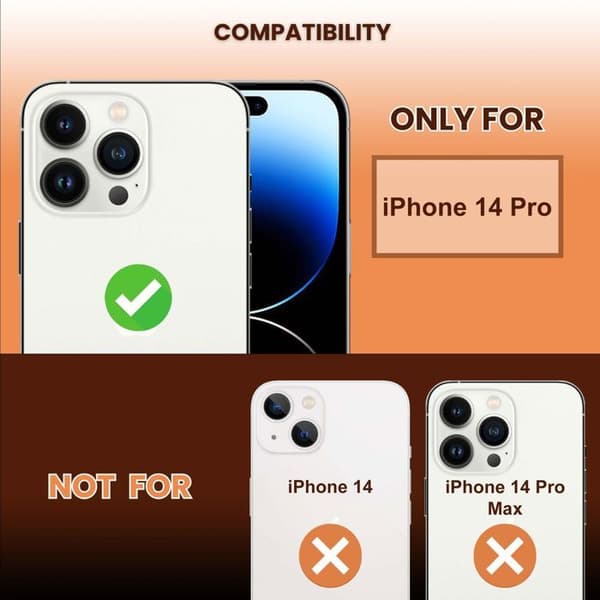 Härdat glas för iPhone 14 PRO Skärmskydd Vit