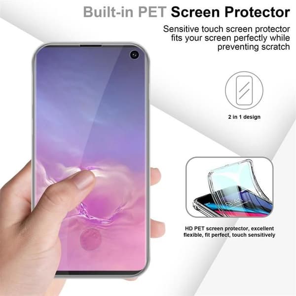 Transparent skydd för Samsung Galaxy S10 4G Vit