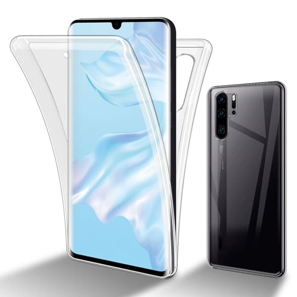 Transparent skydd för Huawei P30 PRO, helskydd Vit