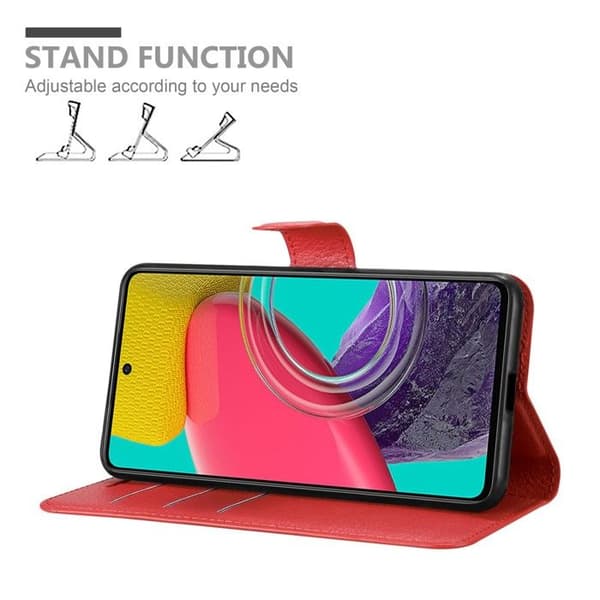Etui för Samsung Galaxy M53 5G i KIRSCHRÖD Röd