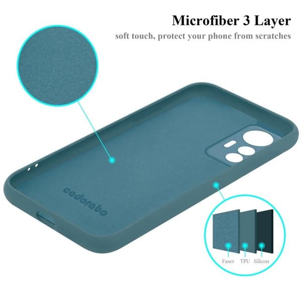 Skyddande stötsäker skal för Xiaomi 12 LITE i LIQUID GREEN Grön
