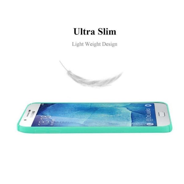 Coque - CADORABO - Samsung Galaxy A8 2015 - Stöttålig skydd - Frostad design - Färg Frosty Grön Frostig grön