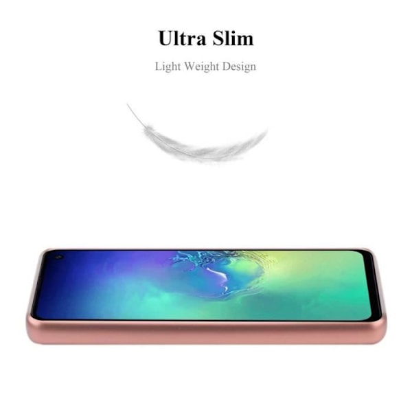 Coque - CADORABO - Samsung Galaxy S10e - METALLISK GULD - Silikon TPU - Lätt skydd METALLISK ROSEGULD