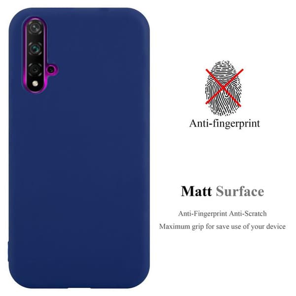 Skyddsfodral för Huawei NOVA 5 / 5 PRO CANDY MÖRKBLEU Stötskydd Silikon Blå