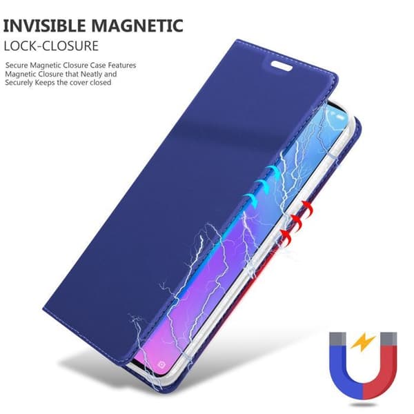Flipfodral för Xiaomi Mi 9T / Mi 9T PRO / RedMi K20 / RedMi K20 PRO i MÖRKBLA CLASSY Plånbok Stötsäker Blå