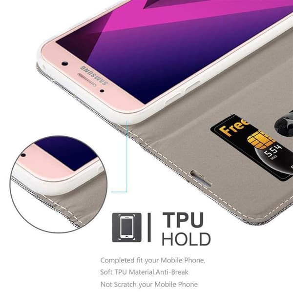 Skyddsfodral för Samsung Galaxy A7 2017 i LJUST GRÅBRUN Stötskyddande Etui Grå