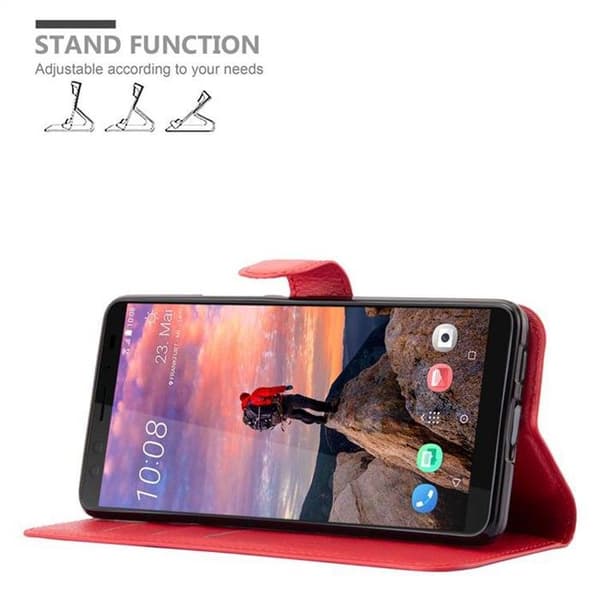 Etui för HTC U12 PLUS i KIRSCHRÖD Röd