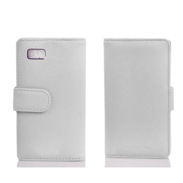 Cadorabo - Fodral Fodral för > HTC DESIRE 600 < – Fodral Fodral Bumper Wallet (med kortplatser) i VIT ALABASTER