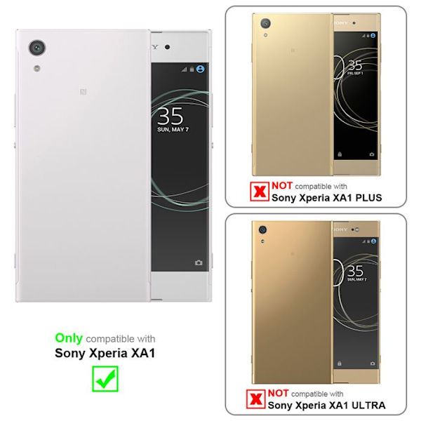 Coque för Sony Xperia XA1 Etui i FROSTY ROSE VIF Houssi Hard Case Skydd med frostig yta Rosa