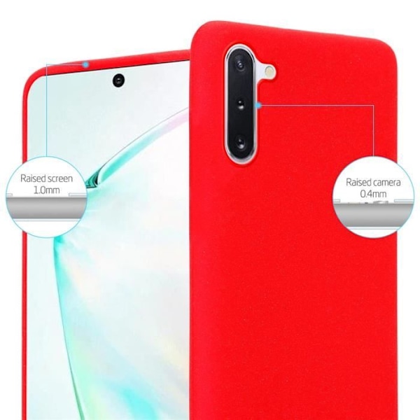 Coque - CADORABO - Samsung Galaxy NOTE 10 - Silikon TPU - Stötsäkerhet - Frost Rödd Frost Röd