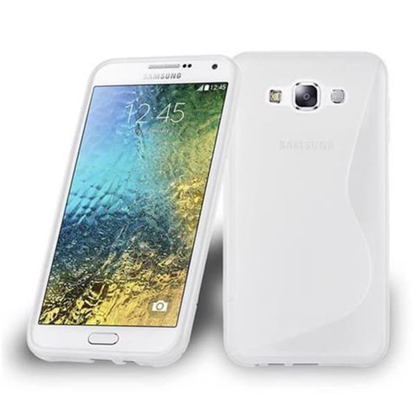 Skal för Samsung Galaxy E7 i SEMI TRANSPARENT Vit