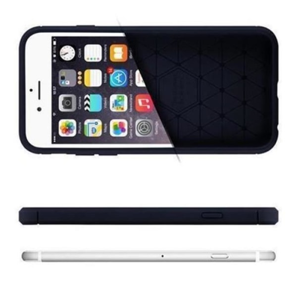 Cadorabo Fodral Apple iPhone 6 PLUS / 6S PLUS BORSTAD KOLGEL TPU Silikonfodral Skydd Ultra Slim Bumper BLÅBORSTAD