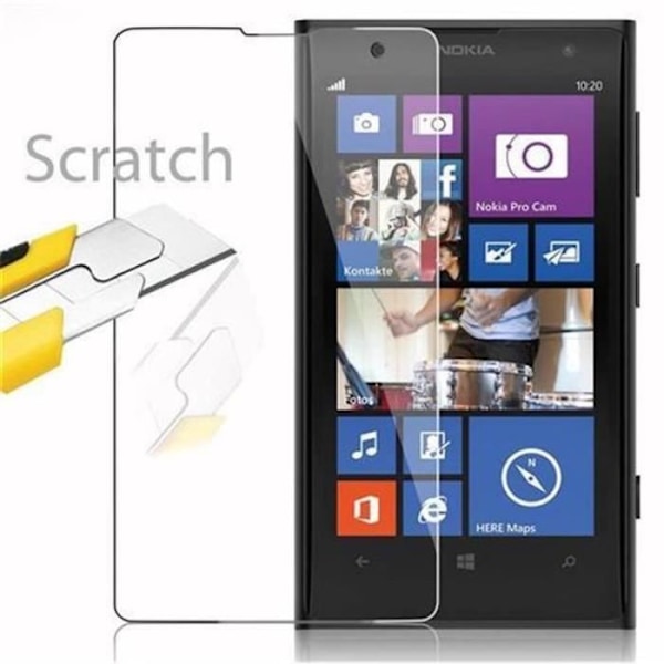 Cadorabo – Skärmskydd i härdat glas för > Nokia Lumia 1020 < Skärmskydd i härdat glas Skärmskydd av glas Transparent
