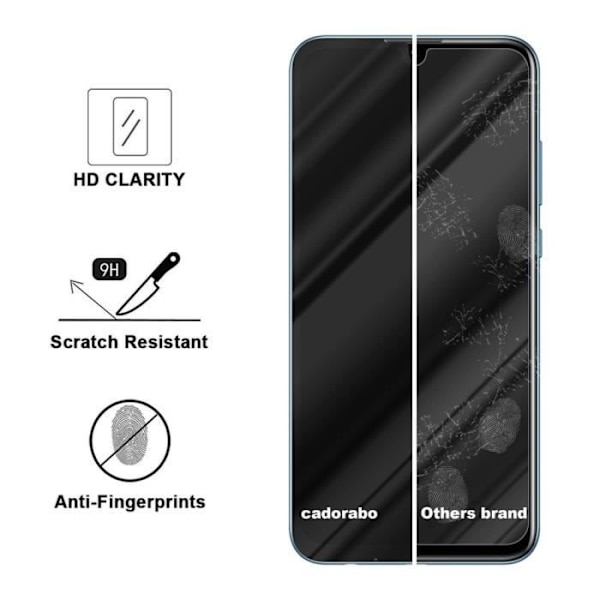 Härdat glas för Honor 10 LITE TRANSP, SVART skyddsfilm Honor 10 LITE komplett skärm Honor 10 LITE härdad display