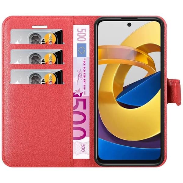 Etui för Xiaomi POCO M4 PRO 5G i KIRSCHRÖD Röd