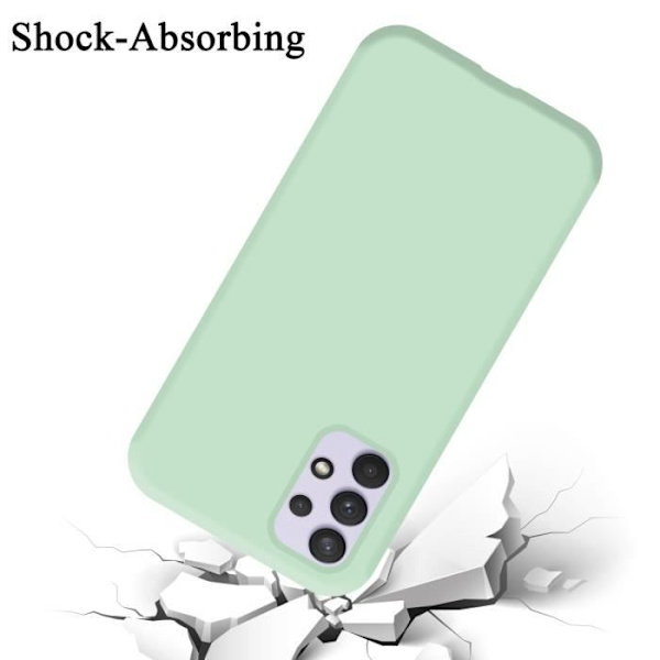 Coque för Samsung Galaxy A33 5G - CADORABO - LIQUID LIGHT GREEN - Silikon TPU - Mjuk skydd - Tunn design VÄTSKA LJUSGRÖN