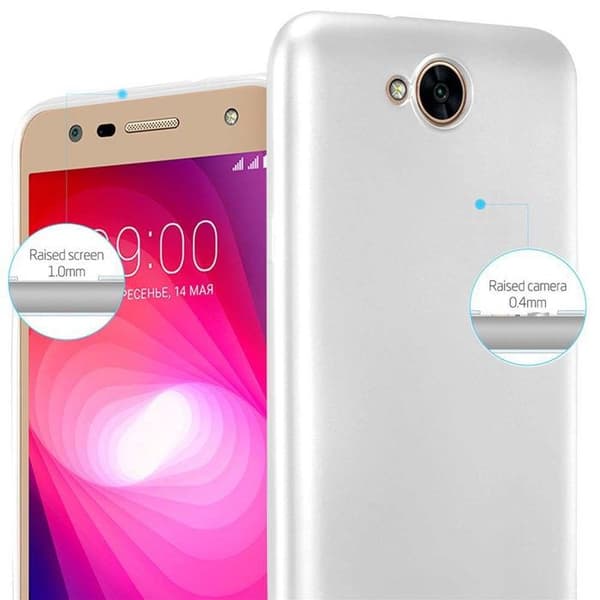 Skyddsfodral för LG X POWER 2 Skyddsfodral i MATTSILVER Metallic Design Grå