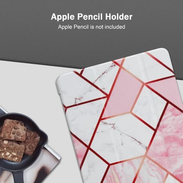 Tablettfodral för Apple iPad MINI / MINI 2 / MINI 3 / MINI 4 / MINI 5 Fodral i vit rosa marmorfodral Skydd Silic Vit Rosa