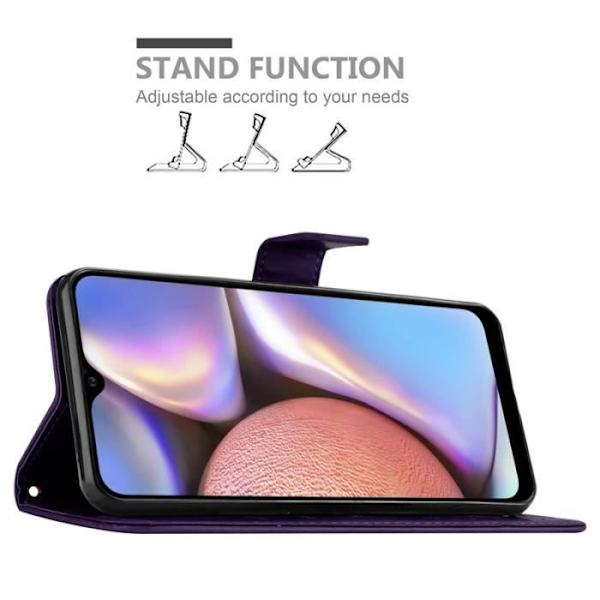 Cadorabo Fodral till Samsung Galaxy A10S i lila - blommig design