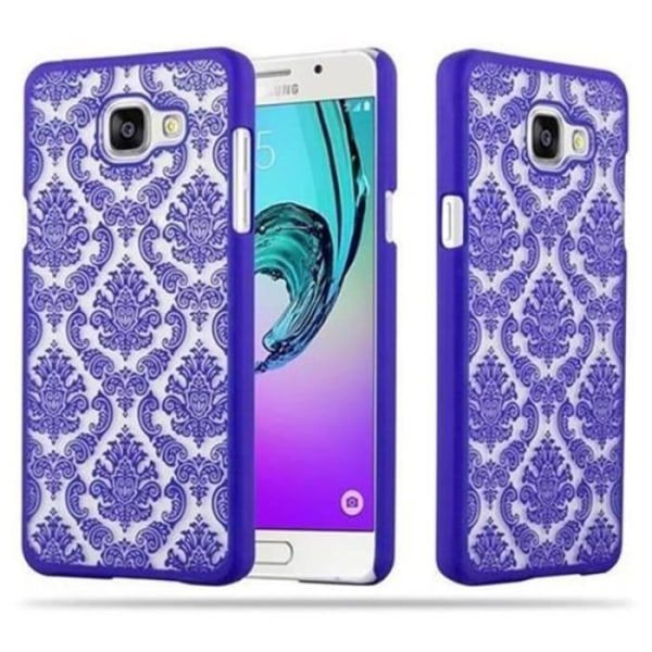 Cadorabo fodral till Samsung Galaxy A5 (Modell 2016) - i lila - Henna Flowers Paisley Design - Hårt skal